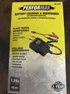 Performax 1.25-AMP 6/12V Battery Charger Maintainer Float Mode Monitoring. Fixed Price $14.15.
