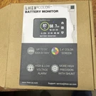 Lnex Shunt Battery Monitor, 2.4" Color Screen Rv 500A, Black VA9810. Fixed Price $60.00.