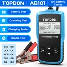 Auto Car Battery Tester Topdon AB101 12V Charging Cranking Analyzer. Fixed Price $24.99.