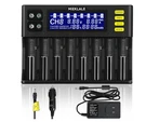 Mieklale LII-S8 Smart Universal Battery Charger Slot Lcd New Open Box. Fixed Price $32.30.
