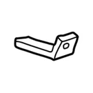 Genuine Ford Fender Brace F57Z-16A023-AA. Fixed Price $18.40.