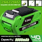 4.0/6.0/8.0AH For Greenworks 40V G-max Lithium Battery 29462 29252 29472 29482. Fixed Price $41.98.