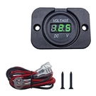 Dc 12V 24V Car Battery Voltage Meter Waterproof Led Display Gauge Green. Fixed Price $15.68.