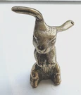 Rabbit Figurine Antique Gold Lustre Vintage Solid Brass Bugs Bunny Hare Cute. Fixed Price $33.56.