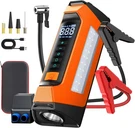 Car Jump Starter With Air Compressor 6000A, 800 Lumen Led Light And 180PSI Porta. Fixed Price $299.98.