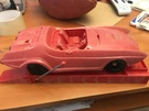 1960'S Topper Red Car Battery Operated For Parts Plastic 11 Inch. Fixed Price $33.29.