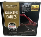 Justin Case Booster Cables 20FT 4 Gauge Professional Grade. Fixed Price $24.95.