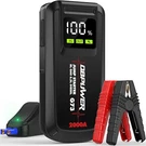 Jump Starter 2000A Peak Portable Car 12V Lithium Battery Booster. Fixed Price $99.99.