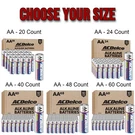 Acdelco Double Aa Batteries, Maximum Power Super Alkaline Battery (select Size). Fixed Price $19.79.