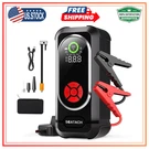6000A Jump Starter W/air Compressor 150PSI 12V 10.0L Gas Diesel Portable. Fixed Price $56.86.