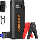 Asperx 4000A Car Jump Starter 12V Battery Booster For 10L Diesel & Gas. Fixed Price $73.50.