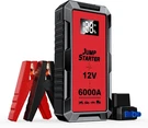 Car Battery Jump Starter With 6000A Peak Smart Clip Lcd Display And 3 Modes Flas. Fixed Price $168.99.
