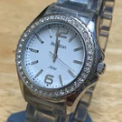 Armitron 75/3935SV Unisex 50M Silver Rhinestone Analog Quartz Watch New Battery. Fixed Price $14.87.