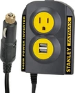 Portable 140W Power Inverter W/ 2 Amp Usb Outlets & Dc Plug For Cars By Stanley. Fixed Price $44.99.