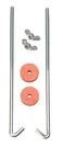 Southwire Road Power 966-8 J Hook Battery Hold Down Bolts One Size, Silver. Fixed Price $9.11.