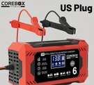 Corebox 12V 6A Smart Battery Charger And Maintainer With Lcd Display Us Plug. Fixed Price $25.00.