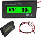 12V 24V 36V 48V Car Battery Meter, Lead-acid Lithium-ion Green. Fixed Price $15.90.