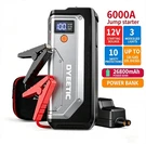6000A Peak Portable Car Jump Starter 12V Auto Battery Power. Fixed Price $63.99.