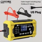 Corebox 12V 6A Smart Battery Charger And Maintainer With Lcd Display Us Plug. Fixed Price $43.90.