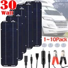 30W Solar Panel 12V Trickle Charger Battery Kit Maintainer Boat Car Lot. Fixed Price $39.86.