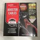 Justincase 12FT 8 Gauge Booster Jumper Cables Heavy Duty + Led Headlamp Gloves. Fixed Price $19.99.