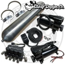 4 Corner Manifold Air Ride Bag Management Kit 5 Gallons Dual Compressors Black. Fixed Price $1099.00.