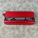 Foval F-2000A 2000W Inverter 12V Dc To 110V Ac 850W Cont Dual Outlet Usb Tested. Fixed Price $61.55.