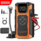 8000A Car Jump Starter With Air Compressor Pack Booster 12V Power Bank Case. Fixed Price $63.95.
