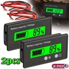 2PCS Lcd Display Dc Battery Monitor Meter 12V 24V 36V 48V For Car Rv Solar Us. Fixed Price $14.37.