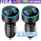 Dual Ports Usb Car Cigarette Charger Lighter Digital Led Voltmeter 12V/24V Lot. Fixed Price $42.72.