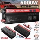 Sine Wave Lcd Solar Converter 5000W Car Power Inverter Dc 12V To Ac 110V 4 Usb. Fixed Price $43.99.