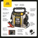 Portable Starter 700 Peak Amp Battery Power Car Truck Rv Jumper Compressor. Fixed Price $69.95.