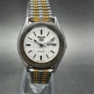 Seiko Automatic Watch Women 25MM Silver Dial Two Tone 4206-0410 New Battery. Fixed Price $74.99.
