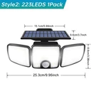 3000LM Solar With Dual Pir Motion Detector Lighting Modes 270 Illuminat. Fixed Price $110.92.