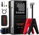 Wolfbox Jump Starter With Air Compressor, 3000A Portable Car Battery Booster. Fixed Price $119.99.