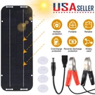 60W Solar Panel 12V Trickle Charger Battery Kit Maintainer Boat Car Rv. Fixed Price $13.99.