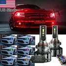 2X 9005 Rgb App Control Led High Low Beam Headlight Bulb For 15-20 Dodge Charger. Fixed Price $60.71.