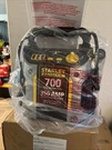 Stanley 700 Peak Amp Jump Starter With Compressor. Fixed Price $65.00.