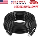 10/25/50/100 Ft Heavy Duty Extension Power Cord Electrical Cable Indoor Outdoor. Fixed Price $18.89.