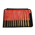 Mayhew 12PC Brass Pin Punch Set 1/16" To 1/2 In. Knurled Stamp Size Made Usa. Fixed Price $94.99.