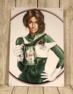 Castrol Motor Oil Tin Sign Pinup Girl Vintage Look Garage Mechanic Car Tire Shop. Fixed Price $10.40.