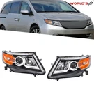 Pair For Honda Odyssey 2011-2017 Hid Headlights Headlamps Projector Black Trim. Fixed Price $320.81.