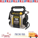 Jump Starter, 700 Peak Amp, Portable Car Battery Booster, With Air Compressor. Fixed Price $106.79.