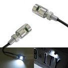 Chome White 5730-SMD Bolt-on Led License Plate Lights For Car Motorcycle Bike. Fixed Price $11.09.