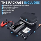 4000A Portable Car Jump Starter 12V W/ 150PSI Air Compressor & Lcd Display. Fixed Price $59.62.