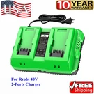 2-PORT Fast Battery Charger For Greenworks 40V CAG812 29482 29252 20202 22262. Fixed Price $35.99.