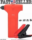 5IN1 12000MAH Portable Car Jump Starter, Power Bank, Led Flashlight, Life Hammer. Fixed Price $59.88.