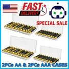 Battery Storage Case Holder Organizer Box For 10 Aaa Batteries 4 Pack. Fixed Price $7.95.