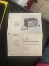 Vtg Original Sears Amp Battery Charger Owner's Manual 608.71518 Bi-fold Sheet. Fixed Price $12.50.