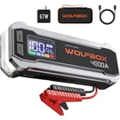 Wolfbox Car Battery Starter 4000A, 12V Led Display Portable. Fixed Price $121.00.